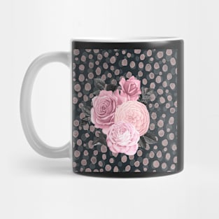 Pink Black Gothic Rose Cheetah Spots Mug